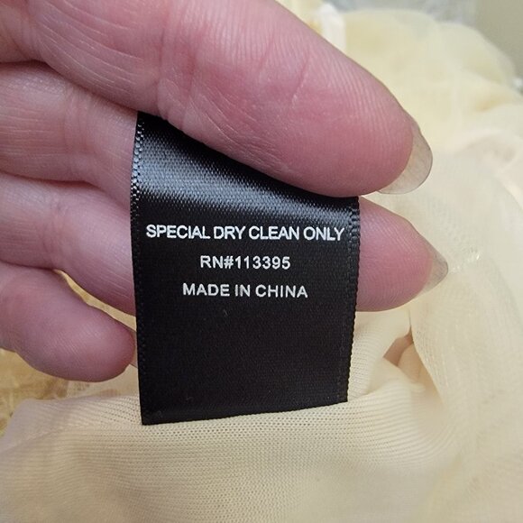 Ark & Co Ivory Lace Drop Waist Dress, Y2K New Old Stock, Size S, $25 - Picture 7 of 7